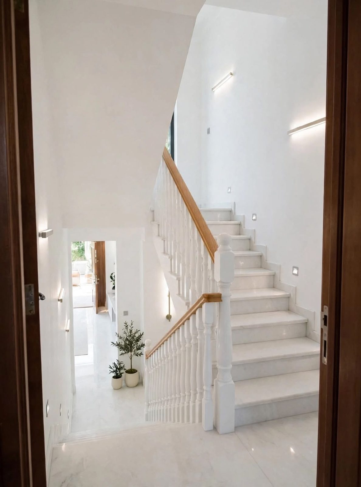 Escalera interior reformada por Koviclux en Barcelona